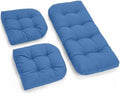 All Weather Outdoor Wicker Chair Cushions of 3 Pieces, Waterproof Outdoor by Tycdiose