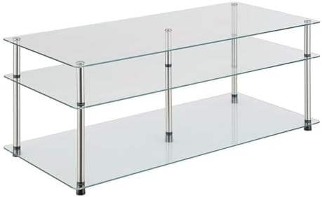 Convenience Concepts Designs2Go Classic Glass 3 Tier Coffee Table by ConvenienceConcepts