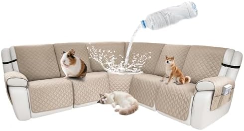 Waterproof Sectional Reclining Couch Covers L Shaped Recliner Sectional Sofa by ROFASVCO