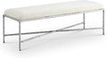 Meridian Furniture 22065Cream Valley Collection Modern | Contemporary Bench by Unknown