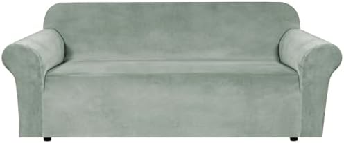 H.VERSAILTEX 1 Peice Stretch Velvet Sofa Covers by HVERSAILTEX
