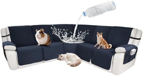 Waterproof Sectional Reclining Couch Covers L Shaped Recliner Sectional Sofa by ROFASVCO