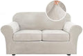 H.VERSAILTEX Real Velvet Plush 3 Piece Stretch Sofa Covers Couch Covers by HVERSAILTEX