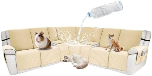 Waterproof Sectional Reclining Couch Covers L Shaped Recliner Sectional Sofa by ROFASVCO