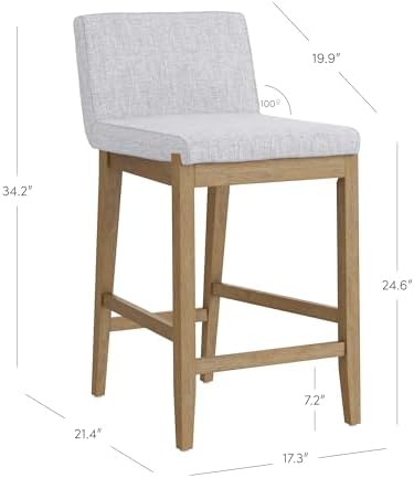 Nathan James Gracie Modern Bar Stool Counter Height Barstool - Image 2