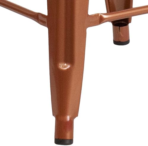 Flash Furniture Kai Commercial Grade 4 Pack 24" High Backless Copper - Image 7