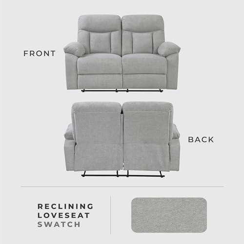 Lexicon Manual Double Recliner Loveseat - Image 6