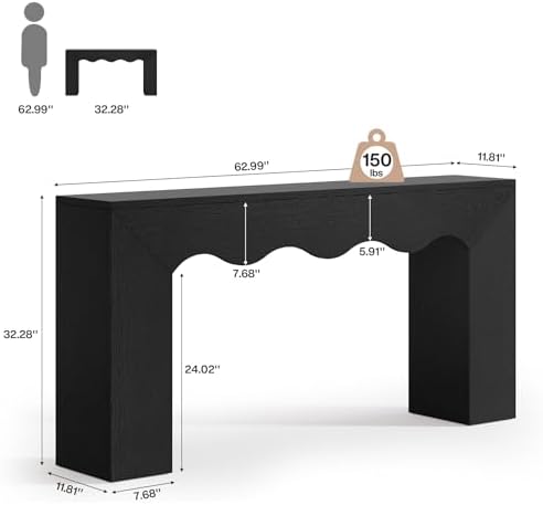 Tribesigns 63" Farmhouse Console Table - Image 2