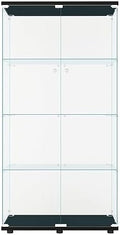 FLYMUHJIA Glass Display Cabinet Kitchen Pantry Storage Cabinet Corner Bar by FLYMUHJIA