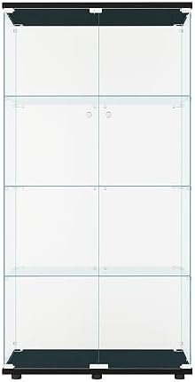 FLYMUHJIA Glass Display Cabinet Kitchen Pantry Storage Cabinet Corner Bar by FLYMUHJIA