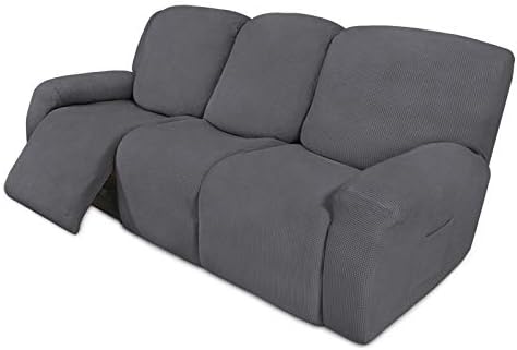 Easy-Going 8 Pieces Recliner Sofa Stretch Sofa Slipcover Sofa Cover Furniture by Easy-Going