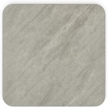 30" x 30" Square Reversible White/Gray Slate Laminated Table Top, Commercial - Image 3