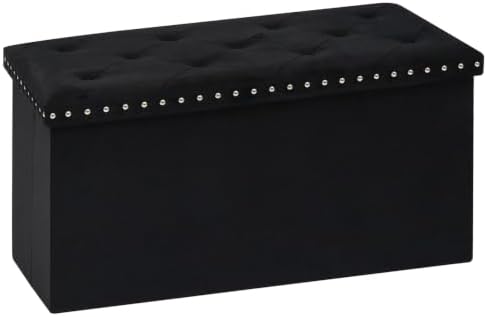 PINPLUS Folding Storage Ottoman Bench by PINPLUS
