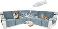 Waterproof Sectional Reclining Couch Covers L Shaped Recliner Sectional Sofa by ROFASVCO