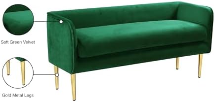 Meridian Furniture Audrey Collection Modern | Contemporary Velvet Upholstered - Image 6