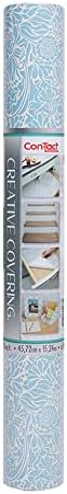 Con-Tact Brand Creative Covering, Self-Adhesive Shelf Liner, Batik Blue by Kittrich+%28Home%29