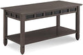 Leick Home Sibley Coffee Table, Solid Wood, Slate Tile Details, Bottom Display by LeickFurniture