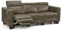 MCombo 85.4'' Zero Wall Hugger Power Recliner Sofa, HL198M3 Grey by MCombo