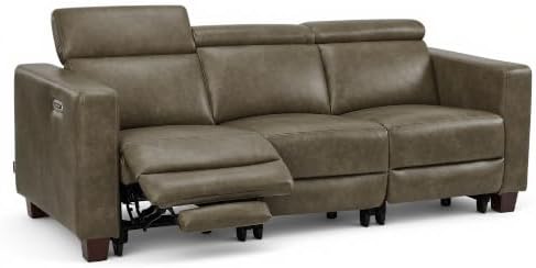 MCombo 85.4'' Zero Wall Hugger Power Recliner Sofa, HL198M3 Grey by MCombo