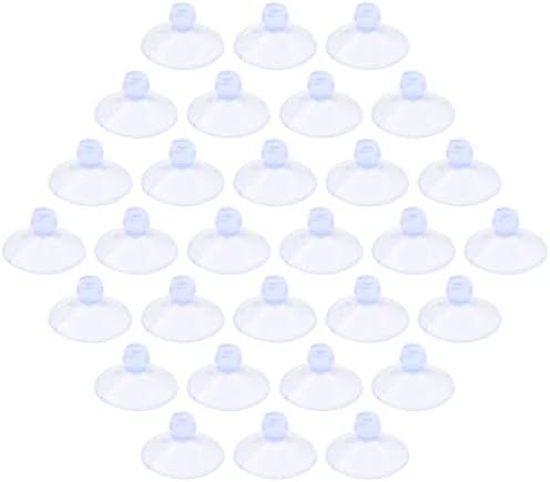 30 Pack 18mm Clear PVC Suction Cups by Qjaiune