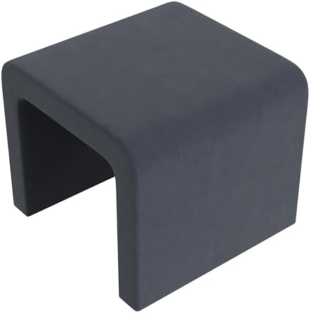 HomePop 22" Modern Arch Velvet Ottoman - Image 5