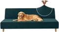XINEAGE Velvet Armless Futon Cover, Stretch Pet Futon Slipcover, Dark Green by XINEAGE