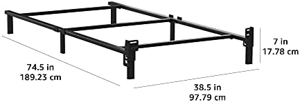 Amazon Basics Metal Twin Size Bed Frame, 6-Leg Base - Image 2