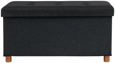 B FSOBEIIALEO 30" Folding Storage Ottoman - Image 4