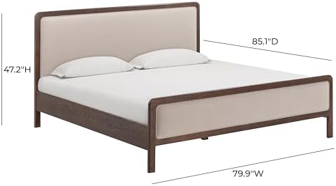 TOV Furniture Hella Taupe Velvet King Bed - Image 2