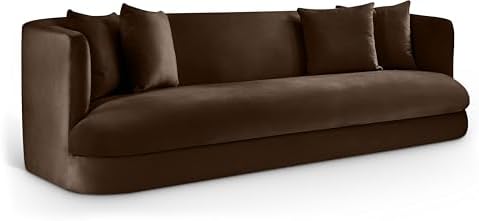 Meridian Furniture 699Brown-S Alder Collection Modern | Contemporary Sofa by Unknown