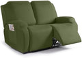 TAOCOCO Recliner Loveseat Slipcover, 2 Pieces Polyester Fabric Stretch Sofa by TAOCOCO