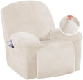 H.VERSAILTEX Recliner Chair Covers Velvet Recliner Cover 1 Piece Slip Covers by HVERSAILTEX