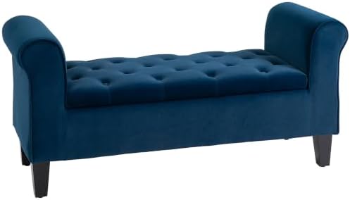 HOMCOM Button-Tufted Storage Ottoman Bench by HOMCOM