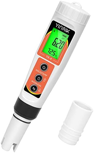 YINMIK PH Meter, Digital 4 in 1 PH EC TDS Temp Meter by YINMIKWaterTester