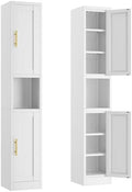 Ckzbx Tall Narrow Storage Cabinet 66.93" H Tall Bathroom Cabinets Metal Pantry by Ckzbx