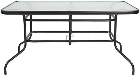 Flash Furniture 31.5x55 in Tempered Glass Table, - Image 5