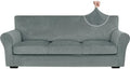 XINEAGE 4-Piece Velvet Sofa Cover, Couch Covers by XINEAGE