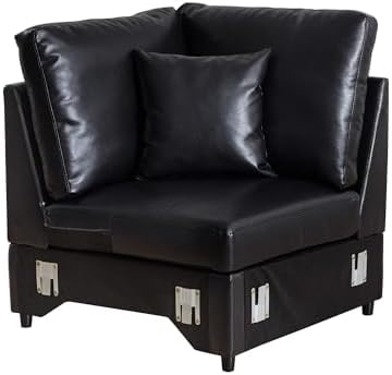 ORRD Modern Faux Leather Corner Sofa Seat by ORRD