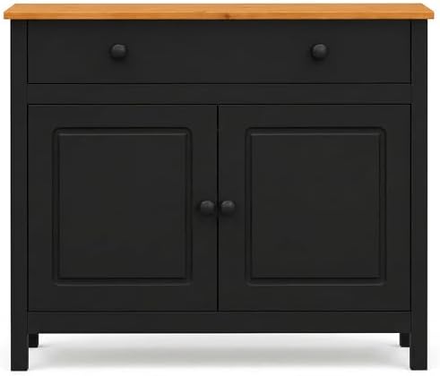 From the Tree Furniture 44" Wide Black & Pine Top Solid Pine Shaker Sideboard - Image 3
