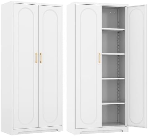 Steeloong 71"Metal Pantry Storage Cabinet by Steeloong
