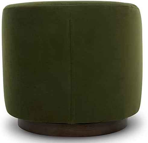 CHITA Swivel Accent Chair, FSC Wood Frame, Fully Assembled, Forest Green - Image 6