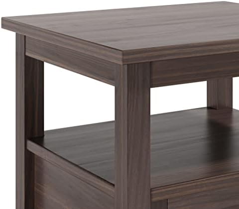 SIMPLIHOME Warm Shaker 20" End Tables in Warm Walnut Brown - Image 4