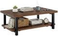Alaterre Furniture Pomona Solid Wood Coffee Table, Rustic Brown by AlaterreFurniture