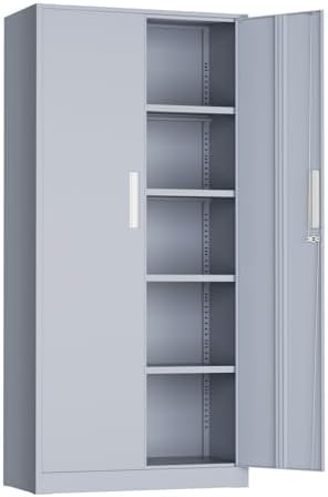 INTERGREAT Metal Storage Cabinet, Tall Metal Cabinet by INTERGREAT