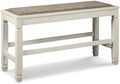 Signature Design by Ashley Bolanburg Upholstered Counter Height Bench by Unknown