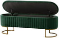 EcoHarbor Living 50.5" Velvet Bedroom Storage Bench Ottoman, Upholstered End of by ECOHARBOR