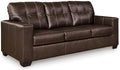Signature Design by Ashley Santorine Transitional Tufted Leather Match Sofa by Unknown
