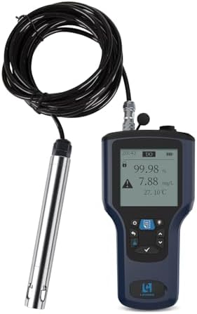 LOHAND Portable Fluorescent Dissolved Oxygen Meter, 0-20mg/L Measuring Range by LOHAND