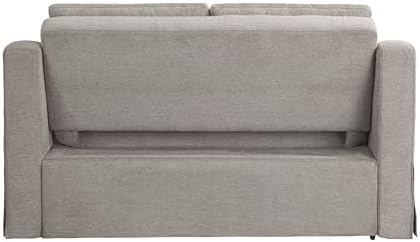 Serta Hawthorne 66.1" Slipcovered Convertible Sleeper Loveseat, Full Size - Image 5
