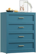 YAUWOH 4 Drawer Metal Dresser, Heavy Duty Steel Storage Dresser by YAUWOHFactoryOutletsColorfulMetalFurniture